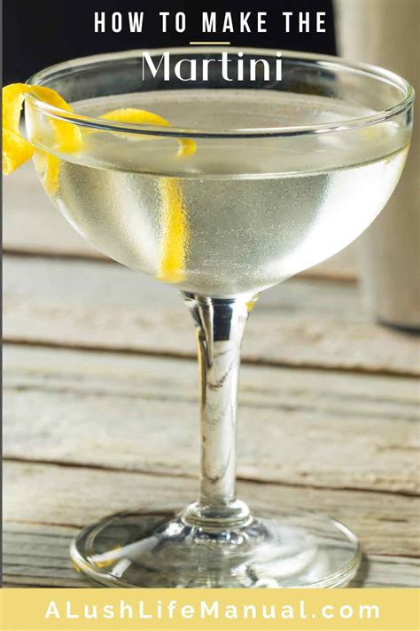 How To Make A Classic Gin Martini