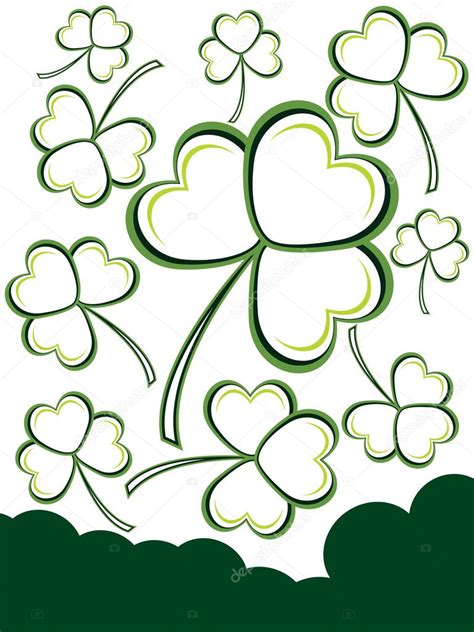 Vector shamrock background — Stock Vector © alliesinteract #4985903