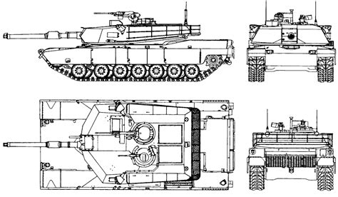 M1A1 Abrams | Military vehicles, Blueprints, Tank