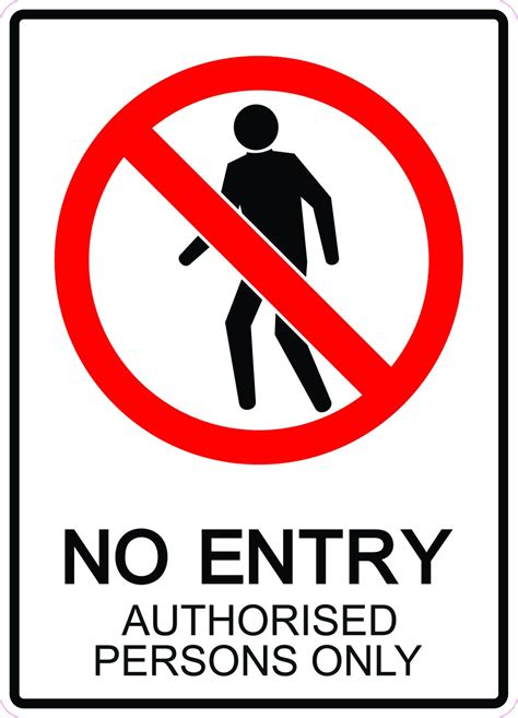 No Entry Sign for floors no entry signs for windows no entry - Etsy Polska