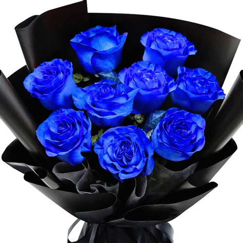 Blue Rose Bouquet - Choiceflowersuae