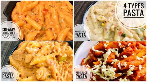 4 Types of Pasta Recipes | Pink Sauce Pasta Recipe | Different Types of Pasta Recipes | Pasta ...