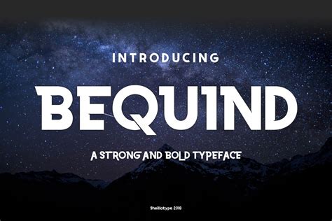 BEQUIND display font Bold and style | Bold fonts, Modern bold fonts ...