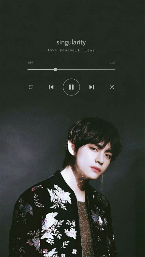 BTS 방탄소년단 V 뷔 Wallpaper Singularity | Bts walpaper, Bts wallpaper, Bts wallpaper lyrics