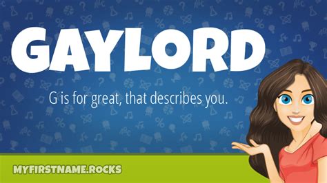 Gaylord First Name Personality & Popularity