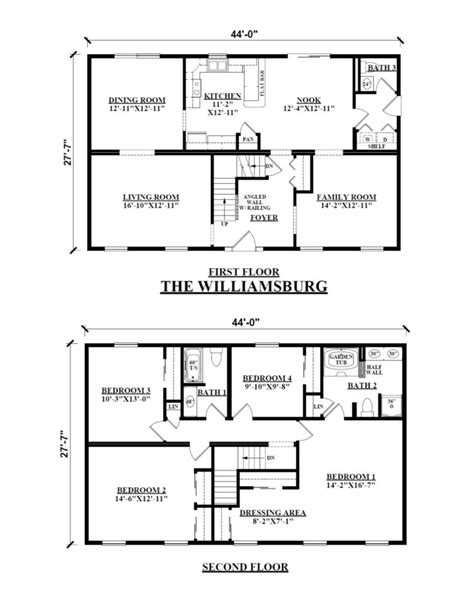 Two Story Modular Floor Plans | Kintner Modular Homes, Inc.