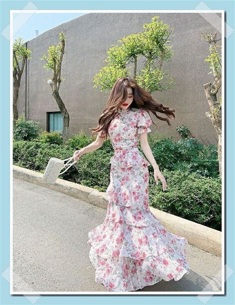 Beautiful Floral Dress | Vintage Floral Dress Aesthetic | Floral dress ...