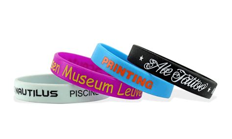 Custom Silicone Wristbands, Large Size, 1-Colour Printed | PDC