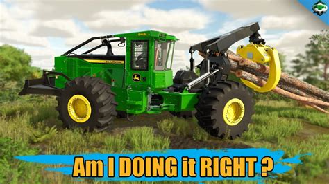 John Deere Skidder 848L At Work FS22 Gameplay | No Commentary - YouTube