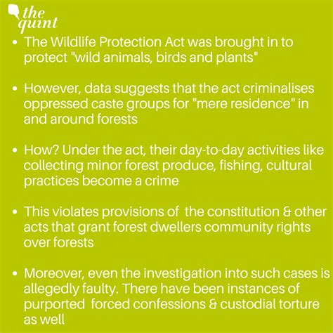 The Wildlife Protection Act & How It Is Criminalise Forest