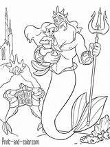 Printable Little Mermaid Coloring Pages sketch template