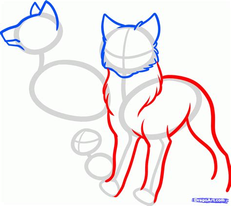 How to Draw a Wolf Pack, Pack of Wolves, Step by Step, forest animals, Animals, FREE Online ...