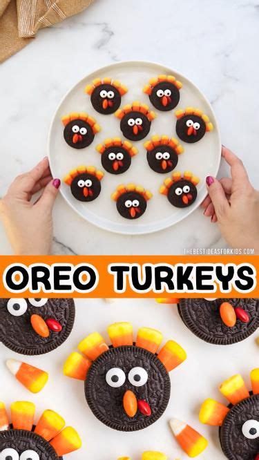 Oreo Turkeys | Recipe | Oreo turkey, Oreo stuffed chocolate chip cookies, Thanksgiving oreo turkeys