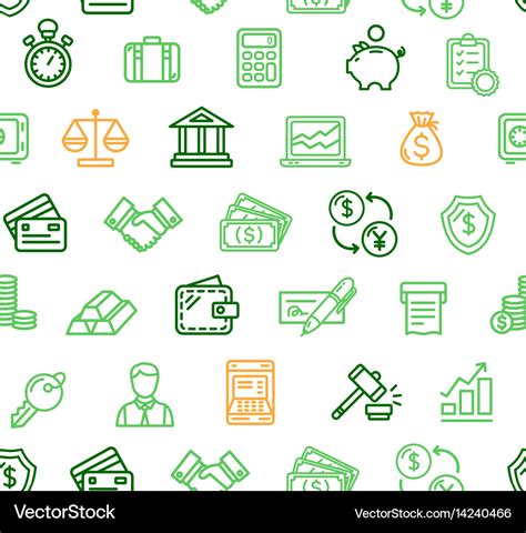 Finance pattern background Royalty Free Vector Image