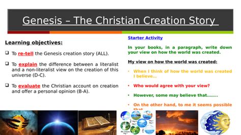 GCSE - Genesis Creation Story | Teaching Resources