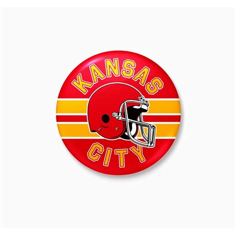 Charlie Hustle Kansas City Football Button – Made in KC