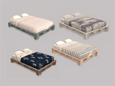 The Sims Resource - Bedroom Mira - Bed Double