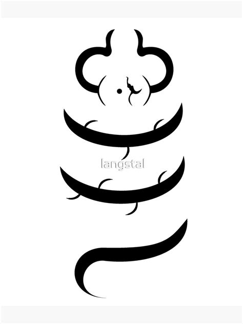 "Snake Tattoo" Art Print for Sale by langstal | Redbubble