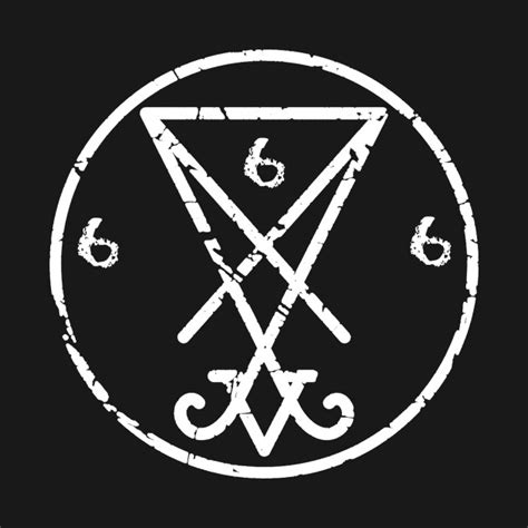 Satanic Symbol Of Lucifer 666 - Satanism - T-Shirt | TeePublic