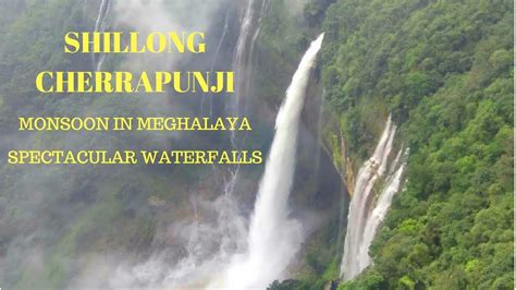 Spectacular waterfalls in Cherrapunji (Sohra) and Shillong| Meghalaya in Monsoon| Rainy season ...