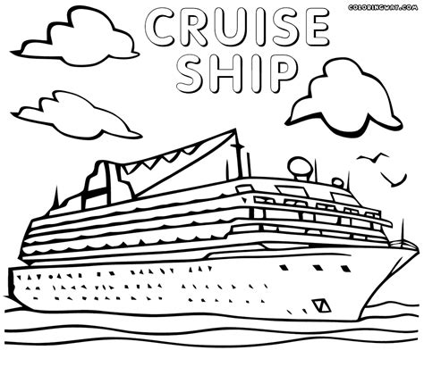 Cruise Ship Coloring Book Coloring Pages