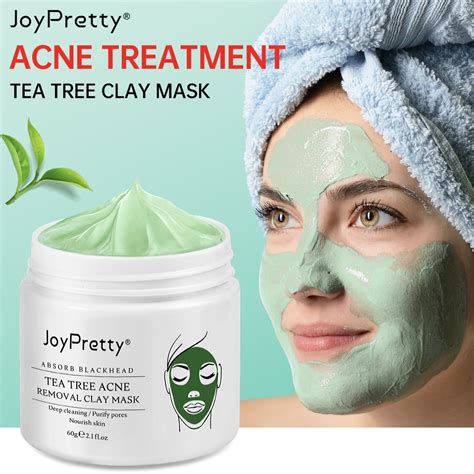 Acne Treatment Facial Mask Natural Tea Tree Pore Cleaning Blackhead ...