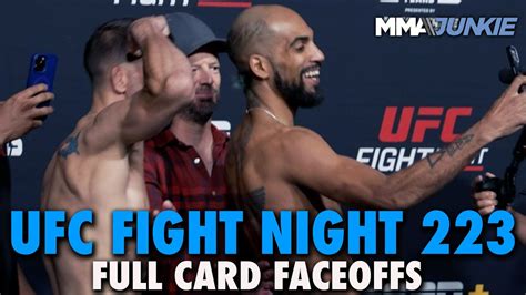 UFC Fight Night 223 Full Fight Card Faceoffs From Las Vegas - YouTube