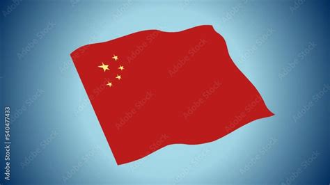 China flag waving background and 2d animation, flag of china waving ...