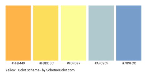 Yellow & Pastels Color Scheme » Blue » SchemeColor.com