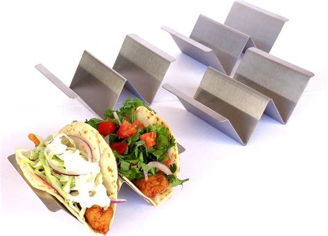 Amazon.com: Taco Holder 4 Pack with Handles - Taco Holders - Taco Stand ...