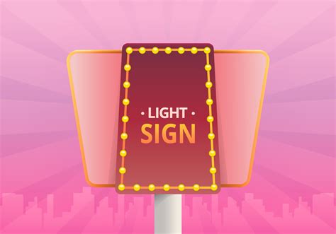 Hollywood Lights Sign Template 136393 Vector Art at Vecteezy