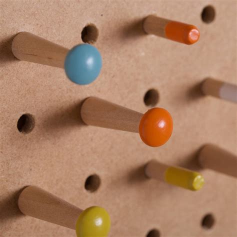 Pegboard With Wooden Pegs, Medium By Block Design | notonthehighstreet.com