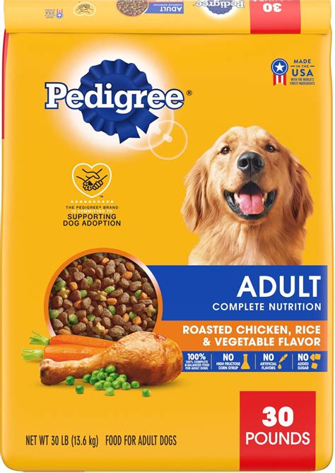 PEDIGREE Complete Nutrition Roasted Chicken, Rice & Vegetable Flavor ...