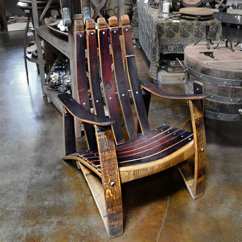 Napa General Store Wine Barrel Stave Adirondack Chair