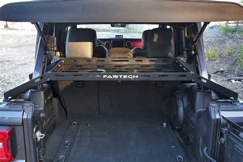 Fabtech FTS24211 Interior Cargo Rack for 18-22 Jeep Wrangler JL Unlimited with Hardtop | Quadratec