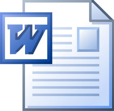 Microsoft Word Document Icon #385285 - Free Icons Library