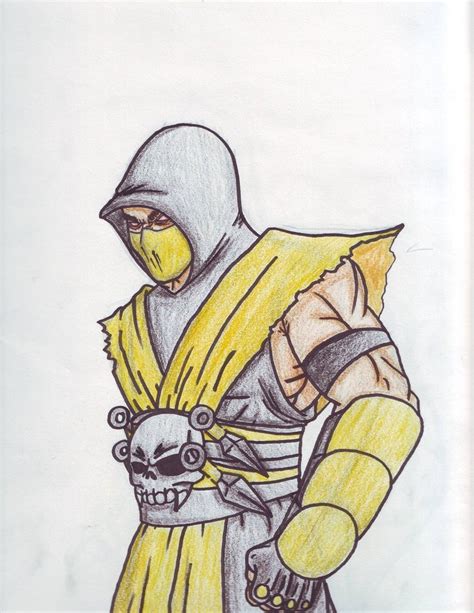 Scorpion Mortal Kombat Drawing at GetDrawings | Free download