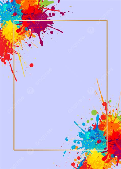 Watercolor Style Creative Border Background Wallpaper Image For Free ...