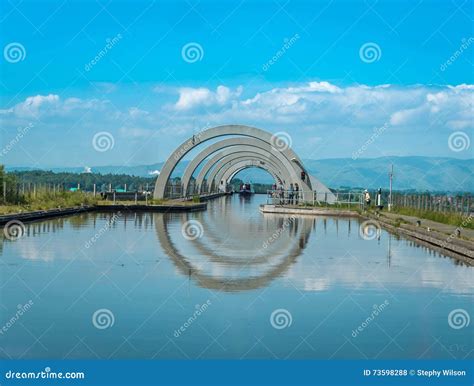 Falkirk wheel stock photo. Image of starting, trip, brown - 73598288