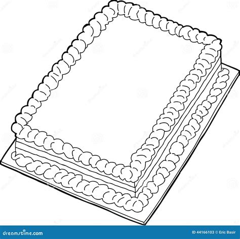 Outlined Cake Stock Vector - Image: 44166103