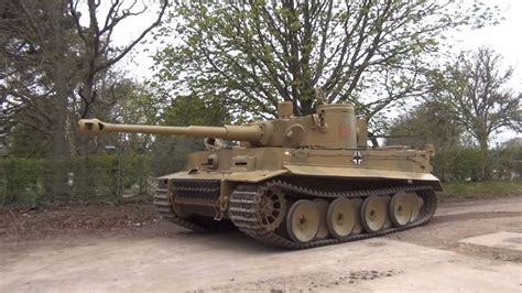 Watch a fearsome Tiger tank being started by hand crank