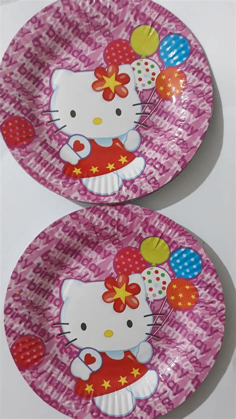 Hello Kitty Paper Plate for Birthday Party | Etsy Australia