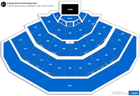 Marcus Amphitheater Seating Chart With Rows And Seat Numbers | Elcho Table