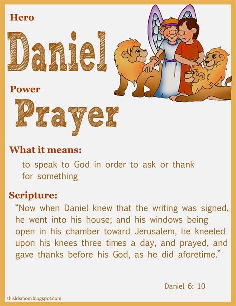 This LDS Mom: Scripture Heroes: Daniel in the Lion's Den