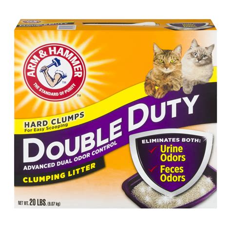 Arm & Hammer Double Duty Clumping Cat Litter, 20-lb - Walmart.com