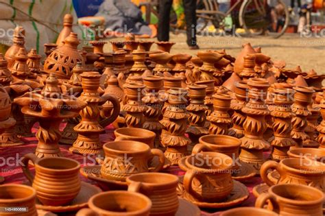 Beautiful Bengali Traditional Terracotta Pots Works Of Handicraft For Sale During Handicraft ...