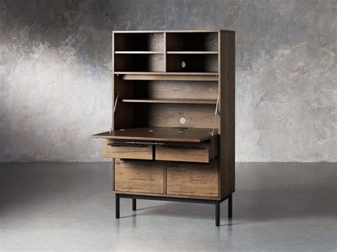 Sullivan Hideaway Desk | Home office furniture, Family room walls, Modern secretary desk