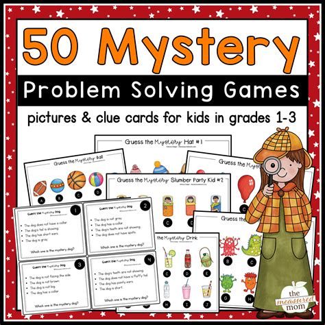 Mystery problem solving activities - The Measured Mom