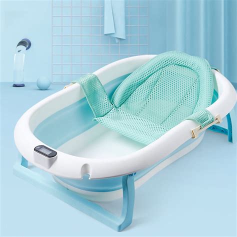 Babybee Collapsible Baby Bathtub, Infant Shower Basin, Portable Toddler Washing Tub - BabyBee