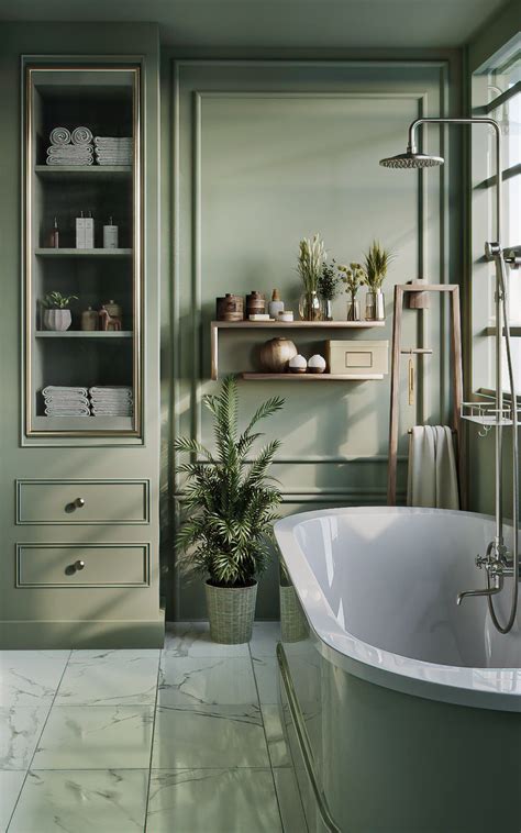 Green bath on Behance